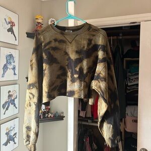 Tie-Dye Cropped Sweater